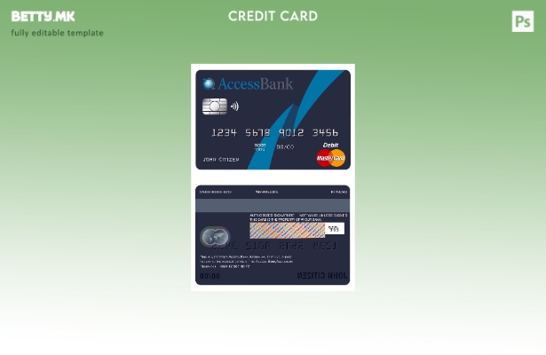 модерен стил Азербејџан Пристап до шаблон за мастеркартичка банка